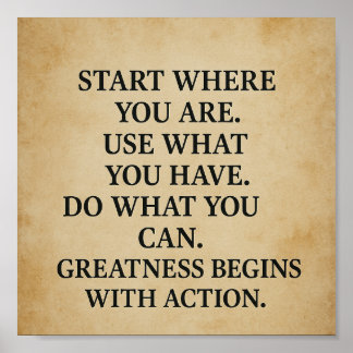 Stimulerande, motiv, citatteckning poster