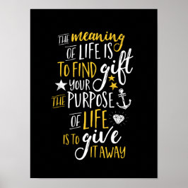 Stimulerande motivation citerar livets betydelse poster
