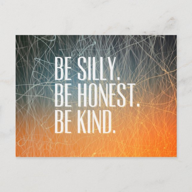 Stimulerande och motiverande citat vykort (Framsida)