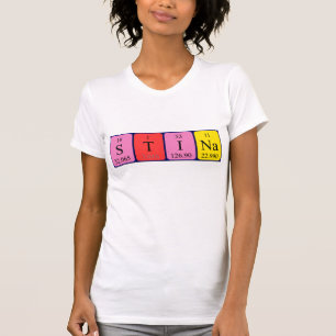 Stina Periodisk skjorta bord namn T-shirt