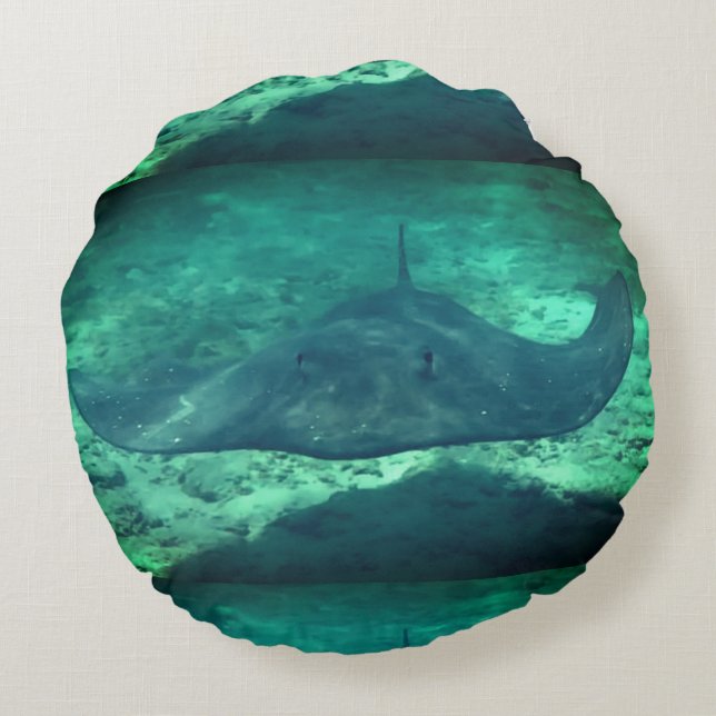 Sting Ray Rund Kudde (Baksidan)