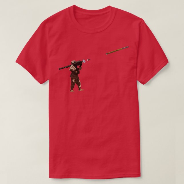 Stinger Gunner Firing Missile T Shirt (Design framsida)