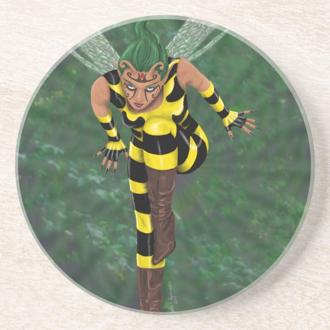 Stinger Round Underlägg Sandsten (Framsidan)