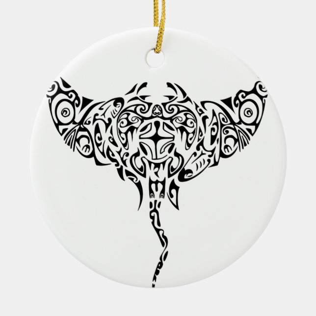 STINGRAY av AOTEAROA New Zealand Julgransprydnad Keramik (Framsidan)