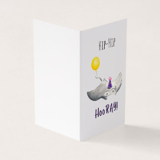 Stingray Birthday Card Kort