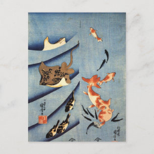 Stingray by Utagawa Kuniyoshi Vykort