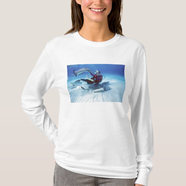 Stingray City, Grand Cayman, Caymanöarna T-shirt (Framsida)