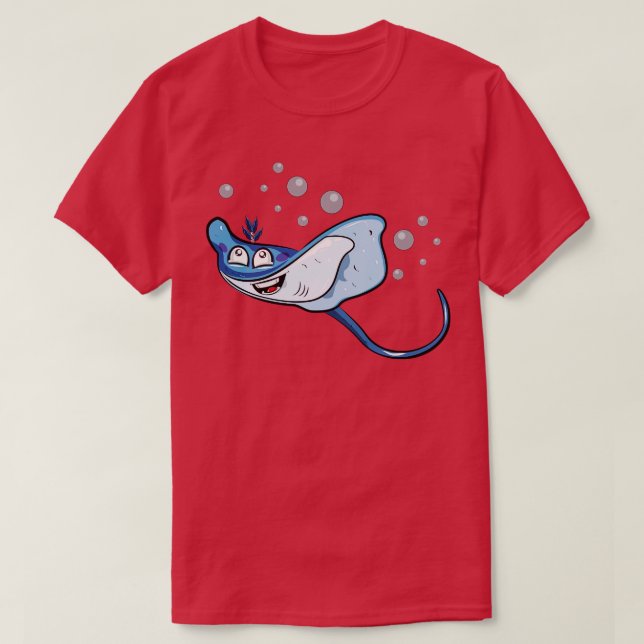 Stingray Illustration T Shirt (Design framsida)