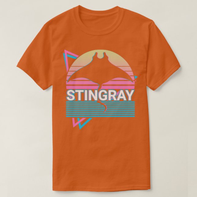 Stingray Manta Ray Retro Gift T Shirt (Design framsida)