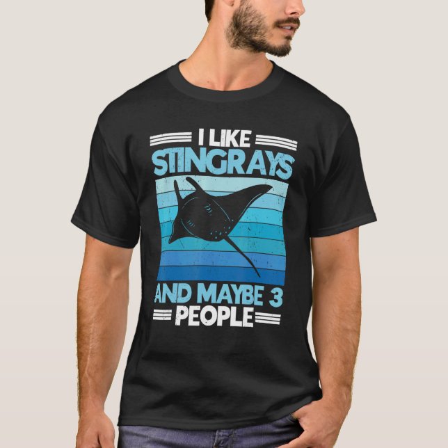 Stingray Manta Ray Sea Life Animal Ocean Creator T Shirt (Framsida)