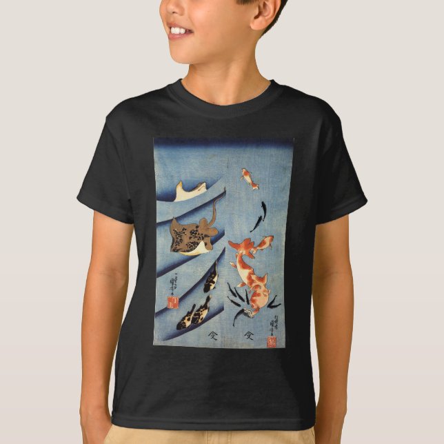 Stingrays av Utagawa Kuniyoshi Tee (Framsida)