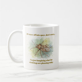 Stink bug Gifts Funny Brown Marmorated Stinkbug Kaffemugg