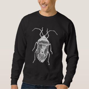 Stink Kryp Beetle och Halyomorpha Halys 4 Lång Ärmad Tröja