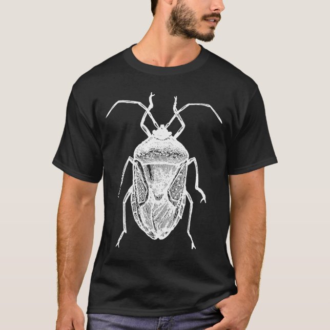 Stink Kryp Beetle och Halyomorpha Halys T Shirt (Framsida)