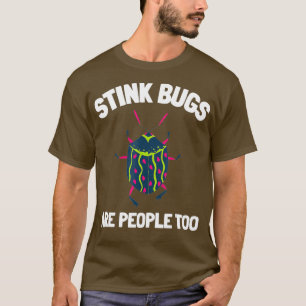Stink Kryp Beetle och Halyomorpha Halys T Shirt