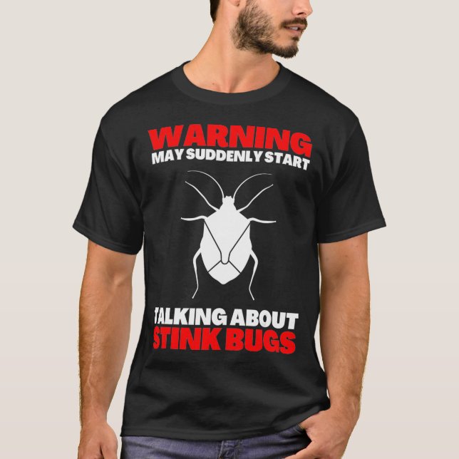 Stink Kryp Beetle och Halyomorpha Halys T Shirt (Framsida)