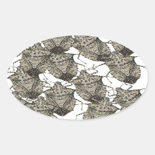 Stink Kryp sängazzed Ovalt Klistermärke