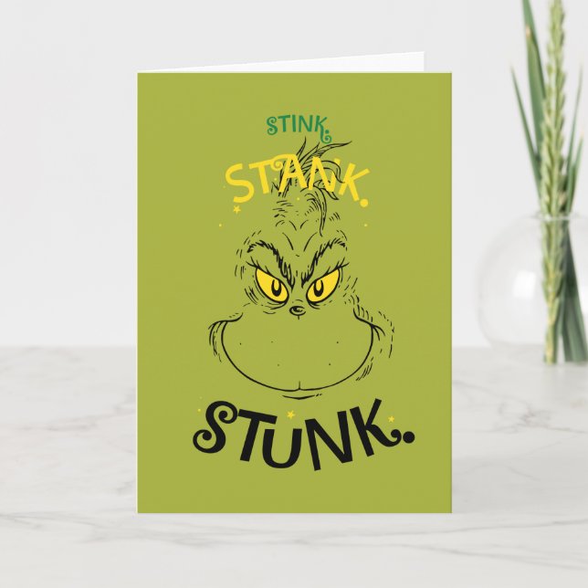Stink Stank Stunk Herr Grinch Citat Kort (Framsida)