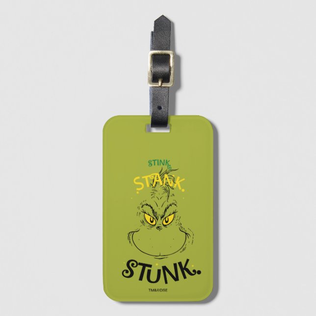 Stink Stank Stunk Mister Grinch Bagagebricka (Framsida vertikal)