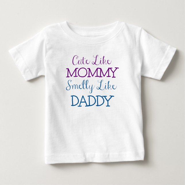 Stinka lik pappa för gulliga lika mammor t shirt (Framsida)
