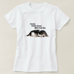 Stinkande människa med stoppblogg t shirt