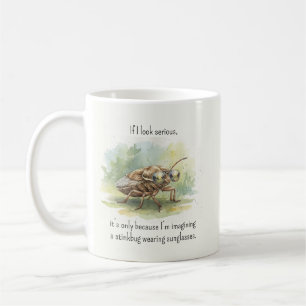 Stinkbuggpresent Fågelskådning Brun Marmorstinkbug Kaffemugg