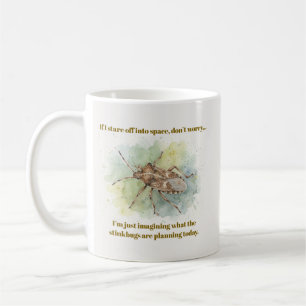 Stinkbuggpresenter Roliga Brun Marmoreringar Stink Kaffemugg