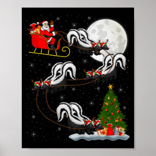 Stinkdykaren Santa släde Flygande Roligt Magiskt J Poster