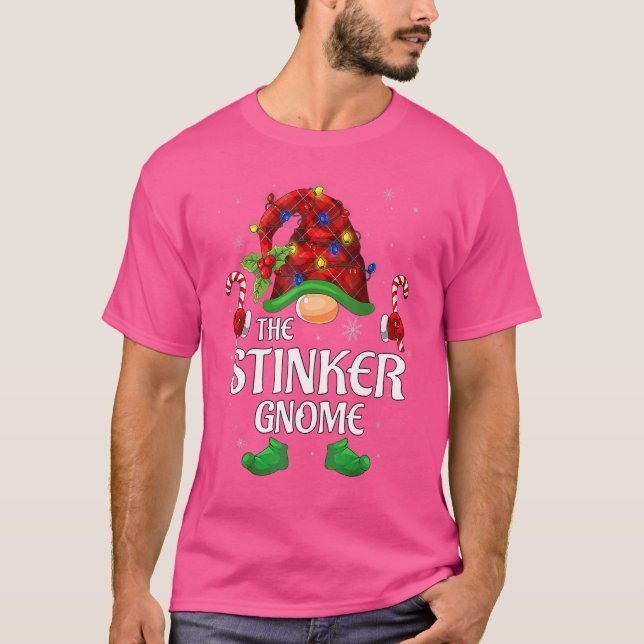 Stinker Gnome Buffalo Red Play Matching Family Ch T Shirt (Framsida)