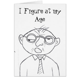 Stinkeye gamal man hälsningskort