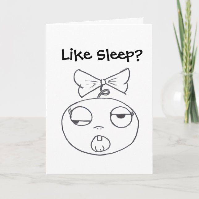 Stinkeye nyfödd bebiskort kort (Framsida)