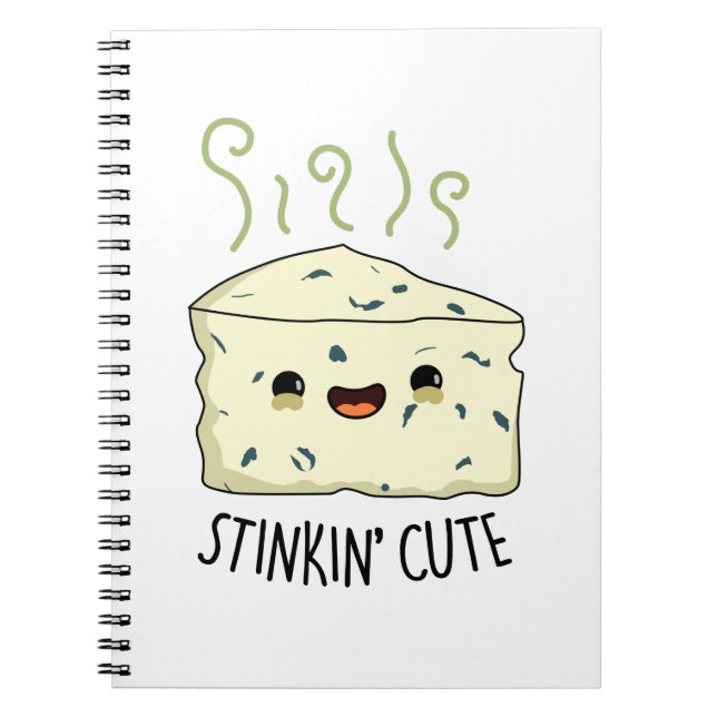 Stinkin Cute Funny Cheese Pun Anteckningsbok (Framsidan)