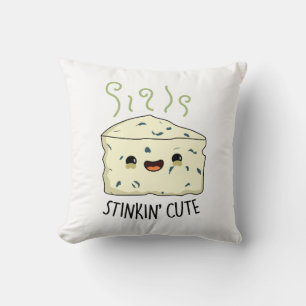 Stinkin Cute Funny Cheese Pun Kudde