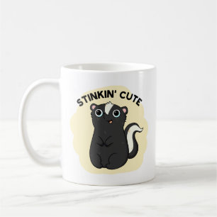 Stinkin Cute Funny Skunk Pun Kaffemugg