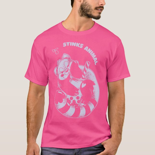 Stinks Animal Cute Funny Skunks Present T Shirt (Framsida)