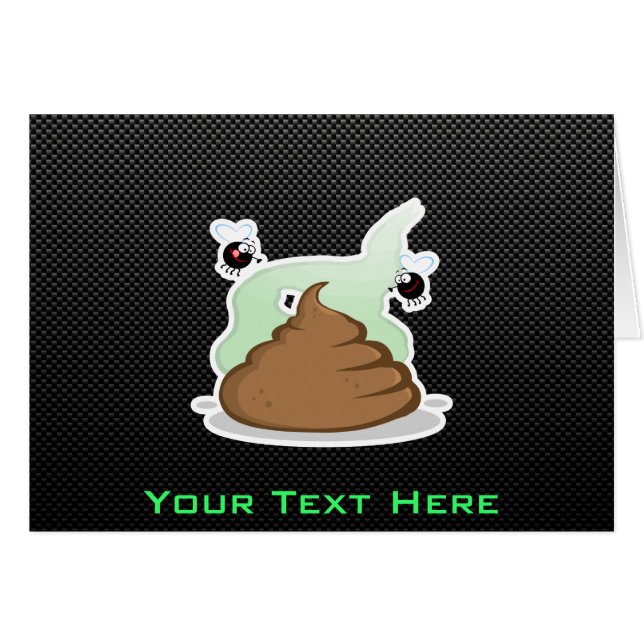 Stinky bajs; Slätt Hälsningskort (Framsidan Horizontal)