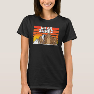 Stinky Cute Monkey För manar Women Animal 1 T Shirt