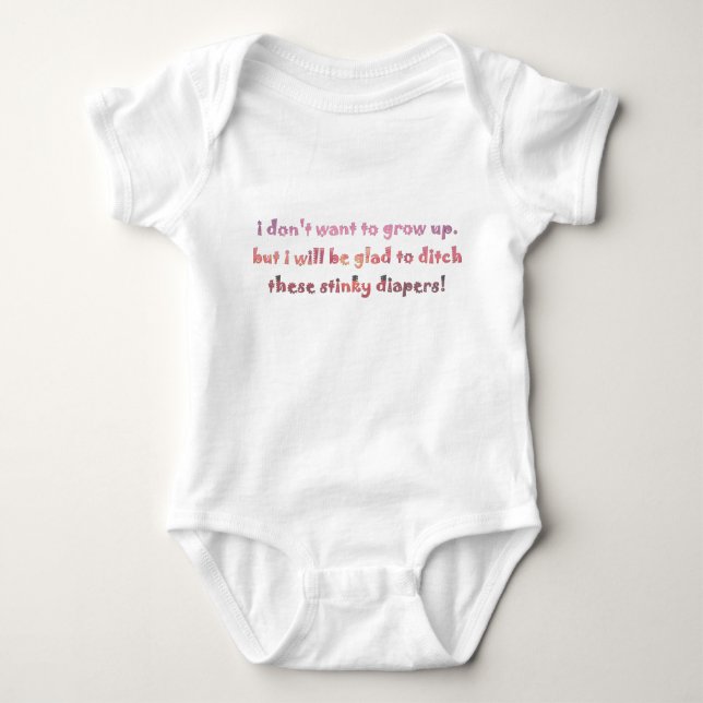 Stinky Diaper Potty Humor T-shirt (Framsida)