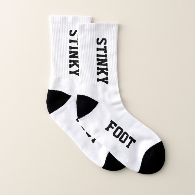 Stinky Foot Funny Novelty Strumpor (Par)