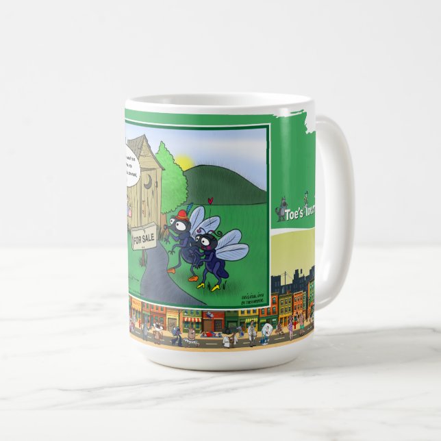 Stinky Perspective | Absurd Situational Classic Kaffemugg (Framsida höger)