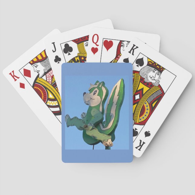 Stinky Pete Skunk 🦨 Whirligig Casinokort (Baksidan)