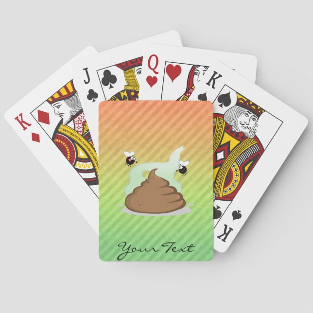 Stinky Poo-design Spelkort (Baksidan)