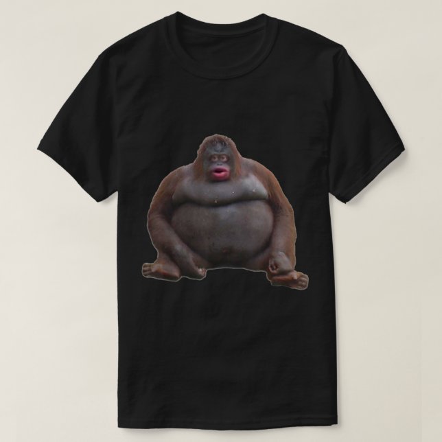 Stinky Poop Dank Memes Le Monke Orangutan T Shirt (Design framsida)
