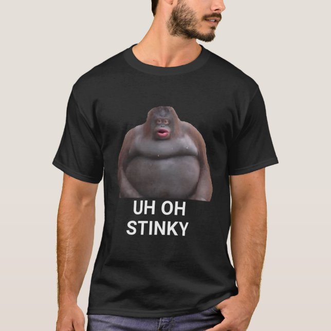 Stinky Poop Dank Memes Le Monke T Shirt (Framsida)