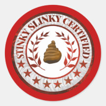 Stinky Slinky-certifierad husvagnsklistermärke