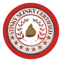 Stinky Slinky-certifierad husvagnsklistermärke