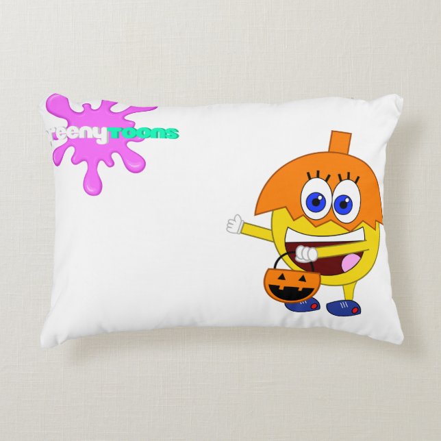 Stinkys Wonderland Halloween Pillow Prydnadskudde (Framsidan)