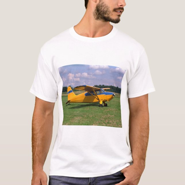 Stinson 10, 1940, portBucyrus_Classic flyg Tee Shirt (Framsida)