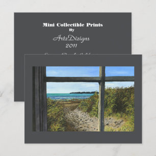 Stinson Beach, CA - Mini Collecsible Prints Vykort