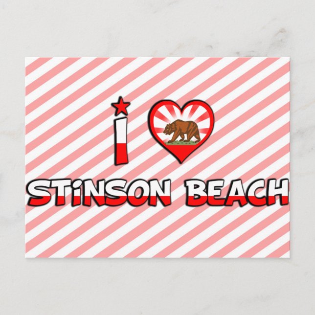 Stinson Beach, CA Vykort (Framsida)